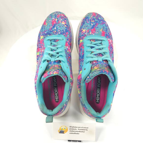 Skechers Light Weight Athletic Running Lace Up Shoe Womens Size 9 12731 Multi - Picture 6 of 9